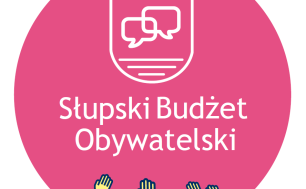 Logo SBO dłonie kolorowe na różowym tle